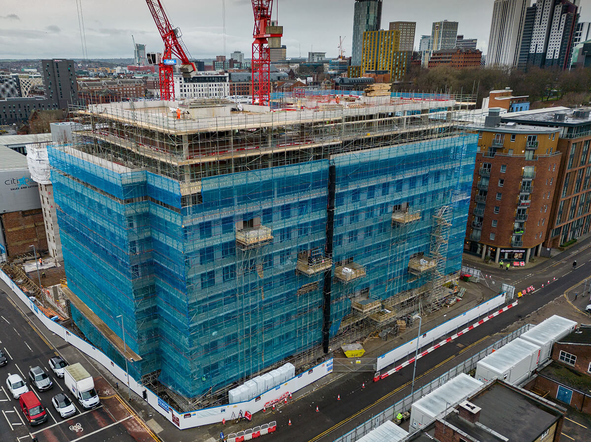 Debris Netting used for 185-apartment build-to-rent scheme Featured Image
