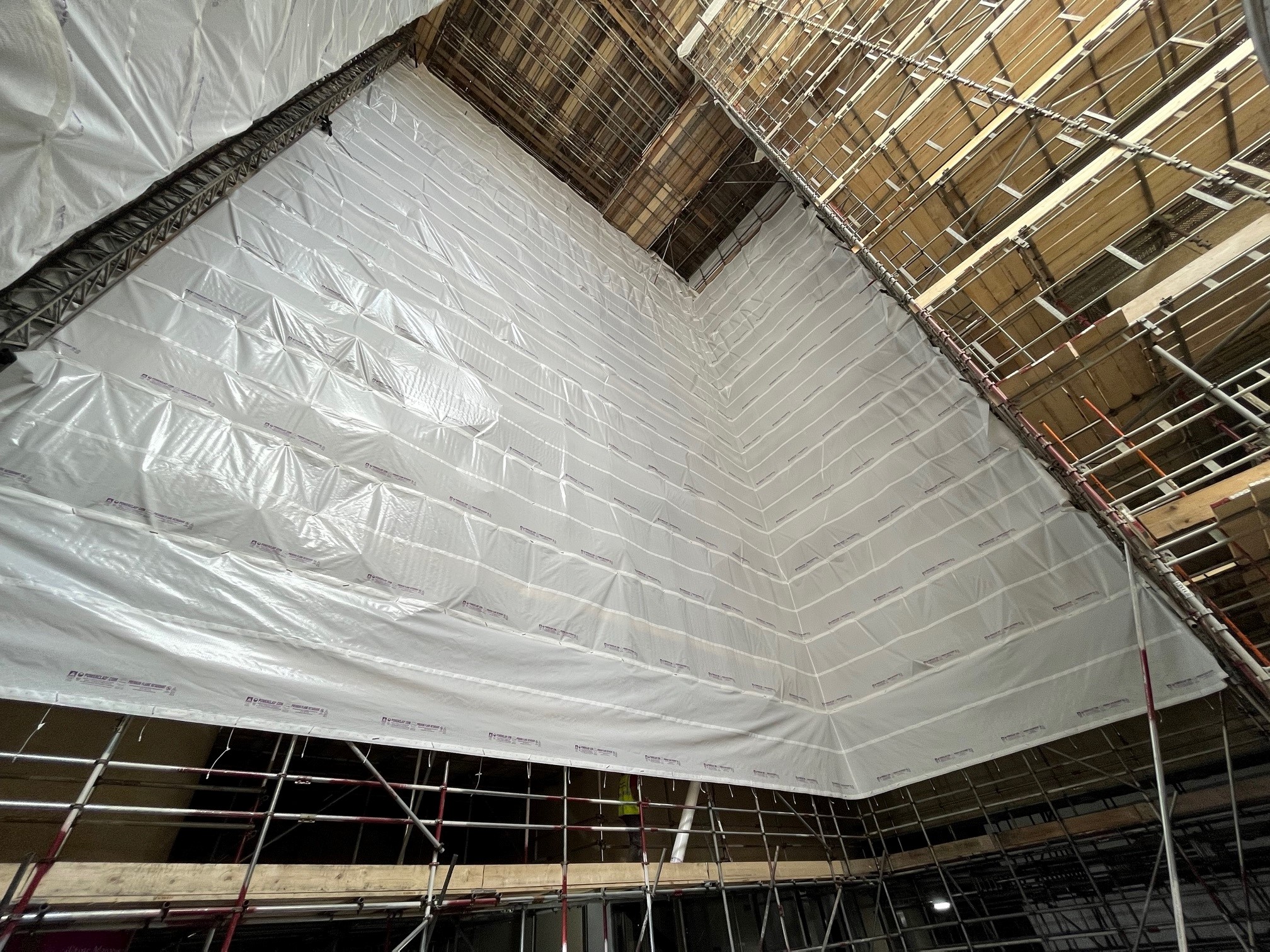 Powerclad Vented Sheeting Conwy Installation